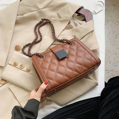 Fashion All-Match Crossbody Chains Bag - Trendy Corduroy Style 2025 - Buy Center