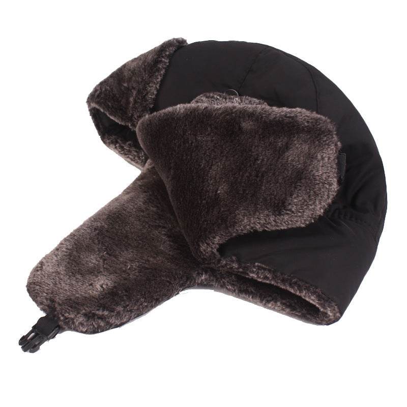 Men's Plus Velvet Ear Protection Bomber Hat - Stylish Cold Weather Accessory - Buy Center