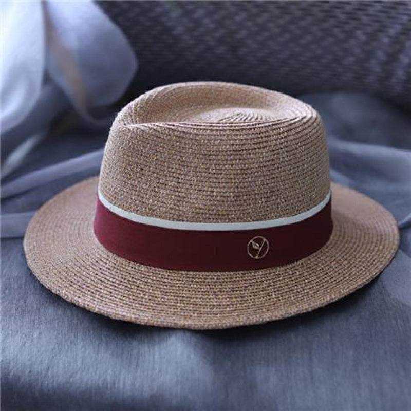 Buycenter Men's Sun-proof Beach Straw Hat - Stylish Sunshade Topper - Buy Center