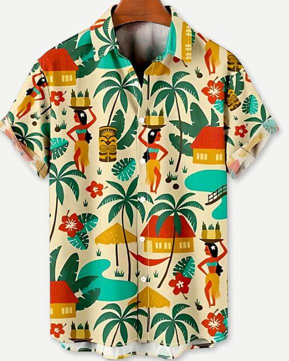 Casual 3D Hawaiian Shirt for Men - Vibrant Summer Floral Prints - Buy Center