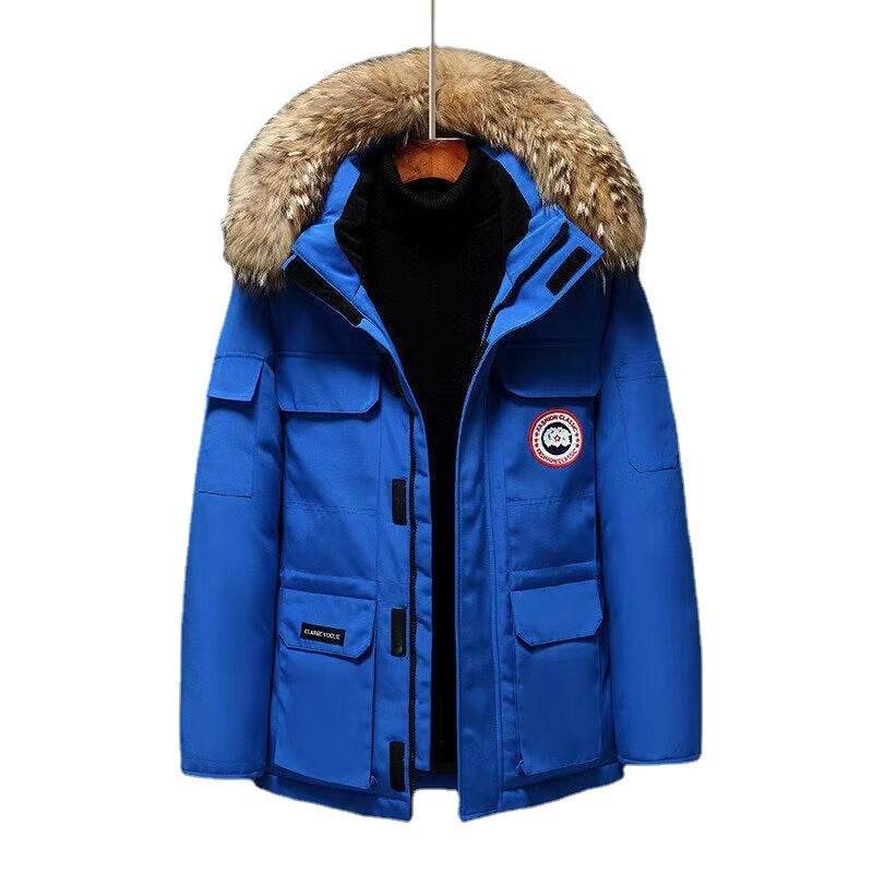 Winter Men's Mid-Length Outdoor Coat - Stylish & Warm for Couples - Buy Center
