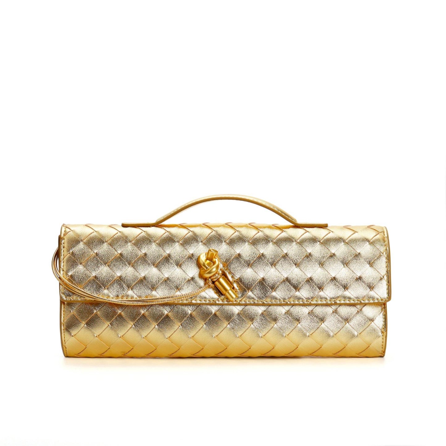 Buycenter Woven Shoulder Bag - Genuine Leather Crossbody Clutch - Buy Center