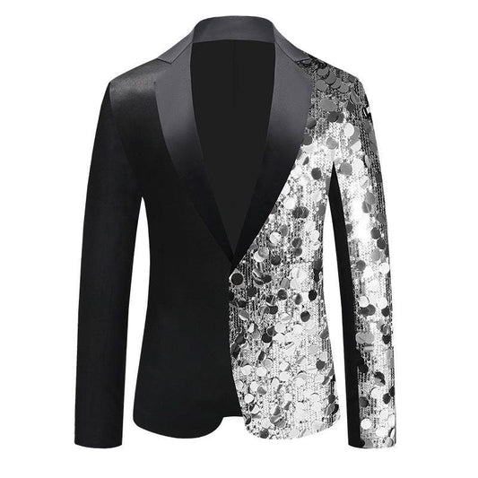 Men's Sequined Suit Jacket - Premium Stylish Dance Wear for Special Events - Buy Center