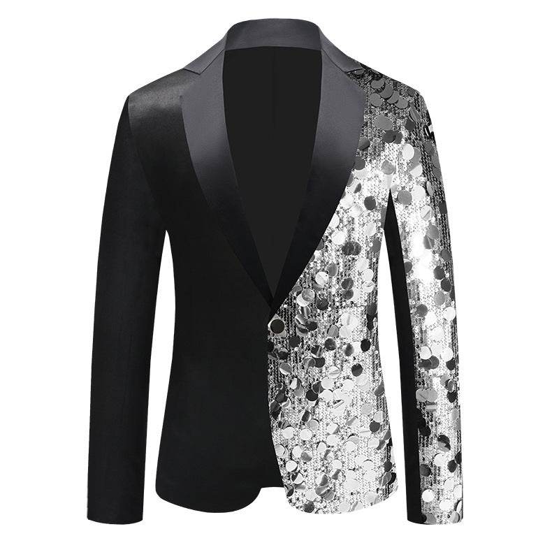 Men's Sequined Suit Jacket - Premium Stylish Dance Wear for Special Events - Buy Center