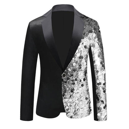 Men's Sequined Suit Jacket - Premium Stylish Dance Wear for Special Events - Buy Center