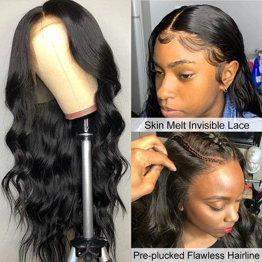 Stylish Black Lace Front Wig - 150% Density, Natural Look for All Tones - Buy Center