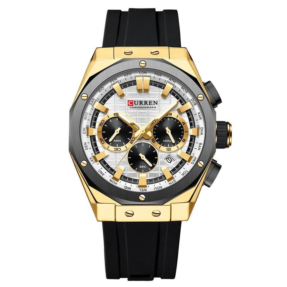 Men's Calendar Quartz Watch - Stylish Business Accessory in 5 Colors - Buy Center