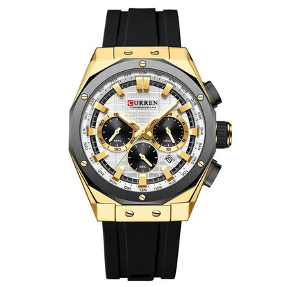 Men's Calendar Quartz Watch - Stylish Business Accessory in 5 Colors - Buy Center