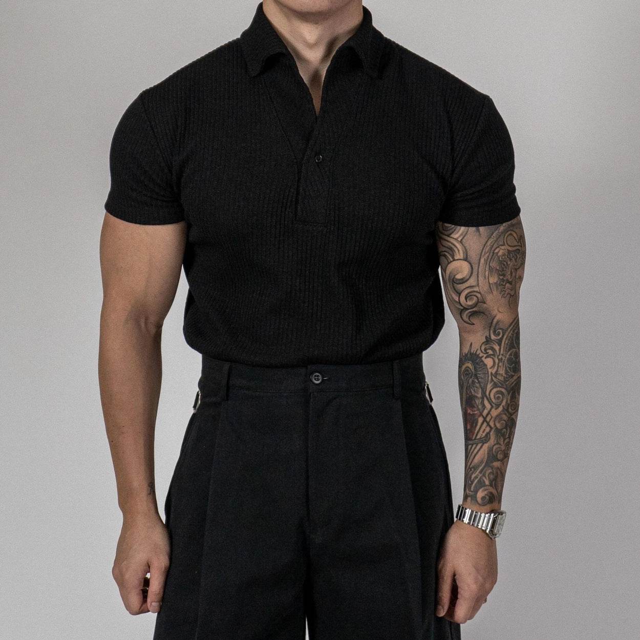 Thread Sports Polo Shirt - Short Sleeved, Solid Color Polyester, Summer Wear - Buy Center