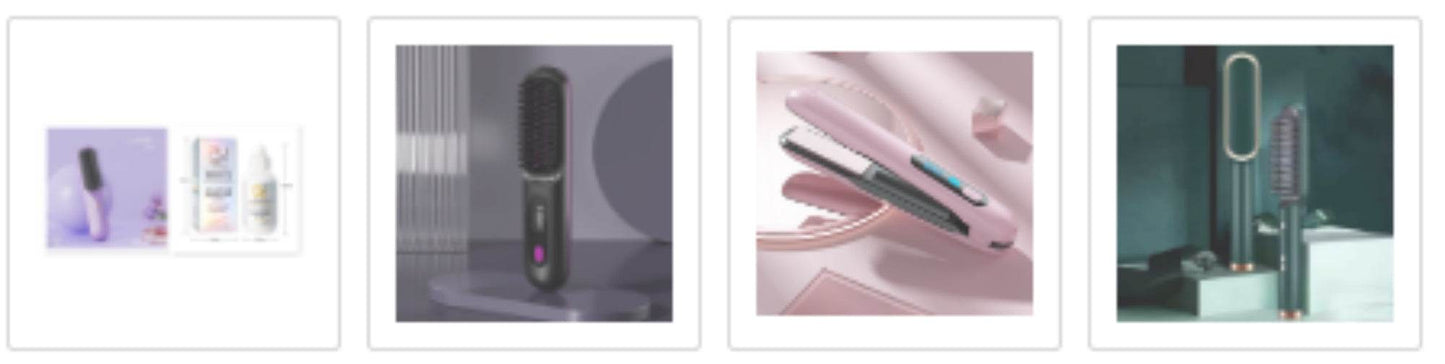 Portable USB Rechargeable Hair Straightener & Curler - 2-in-1 Styling Tool - Buy Center