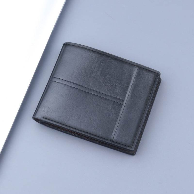 Stylish Men's Short Clip Coin Purse - Elegant Wallet for Daily Use - Buy Center