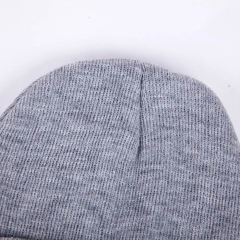 Buycenter Versatile Embroidered Feather Knit Hat - Winter Baseball Cap - Buy Center