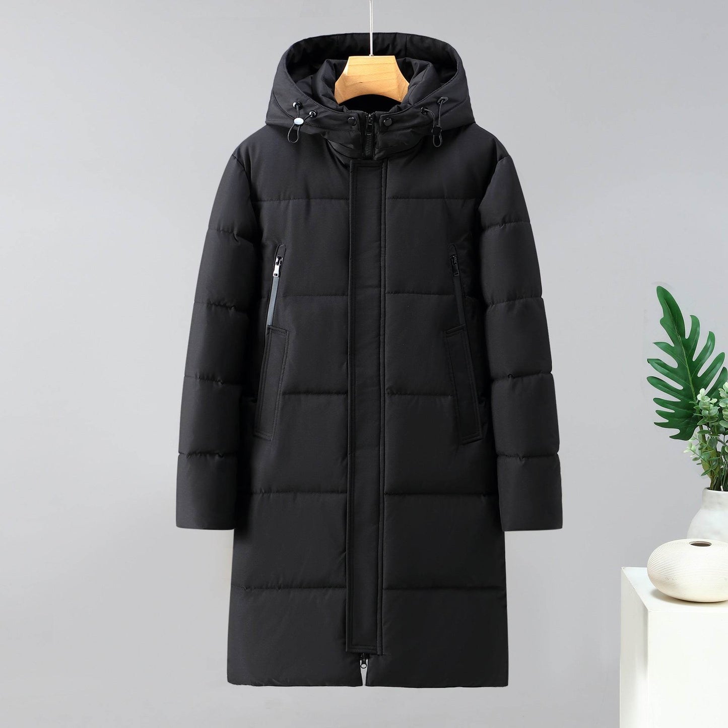 Men's Windproof Overknee Coat - Stylish Urban Down Jacket 2025 - Buy Center
