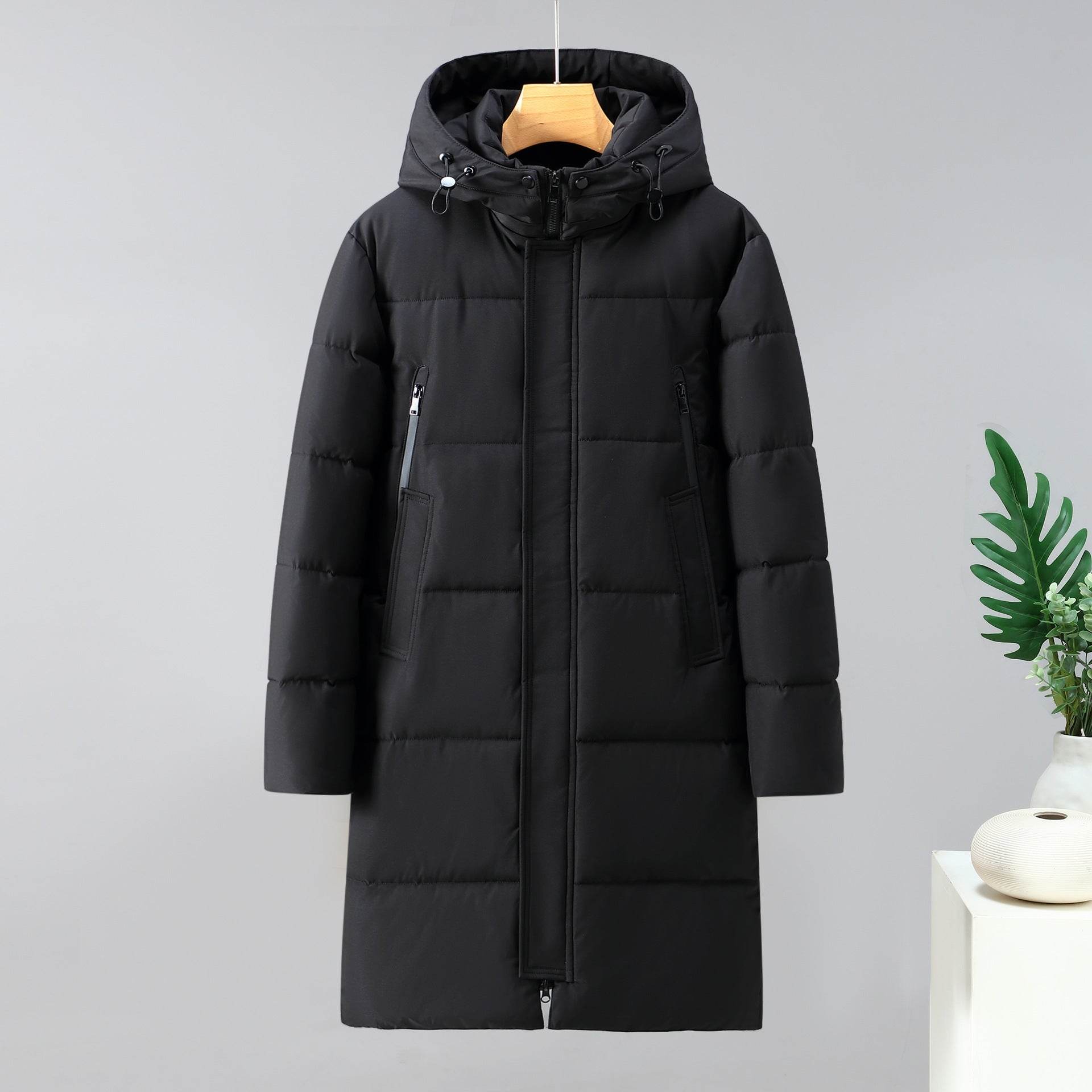 Men's Windproof Overknee Coat - Stylish Urban Down Jacket 2025 - Buy Center