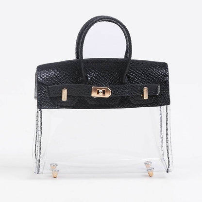Trendy Transparent Handbag Clutch - Stylish Internet Celebrity Accessory - Buy Center