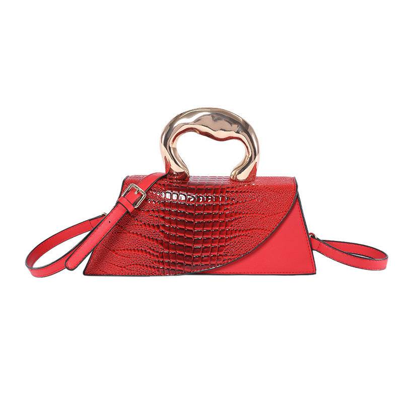 Retro Crocodile Pattern Messenger Bag - Premium Stylish Shoulder Bag - Buy Center
