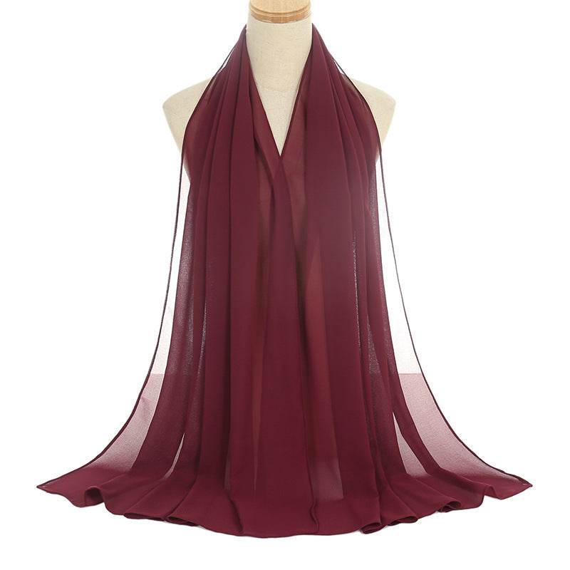 Pearl Chiffon Bubble Scarf - Women's Lightweight Summer Elegance - Buy Center