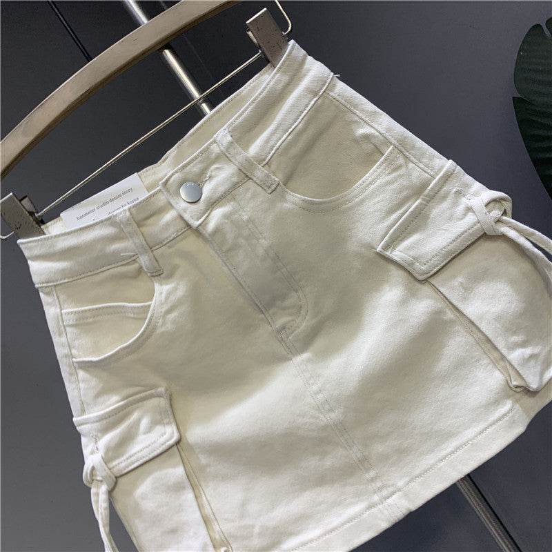 Personalized A-Line Skirt - Three-Dimensional Denim Design in 3 Colors - Buy Center