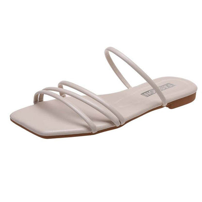 Thin Strap Minimalist Slippers for Women - Lightweight & Breathable Comfort - Buy Center