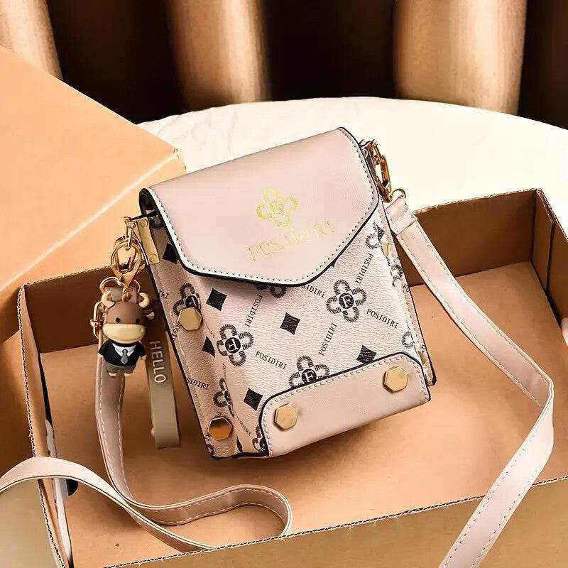 Buycenter Small Crossbody Phone Bag - Travel Cellphone Wallet in Coffee - Buy Center