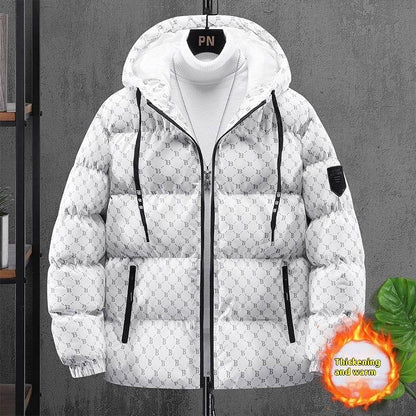 Bread Coat Men's Thickened Hooded Down Jacket - Sizes M-5XL, Warm & Stylish - Buy Center