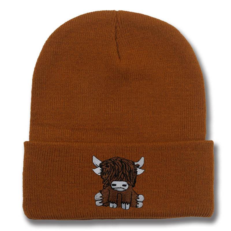 Cartoon Long Hair Yak Knitted Hat - Stylish and Warm Winter Fashion - Buy Center