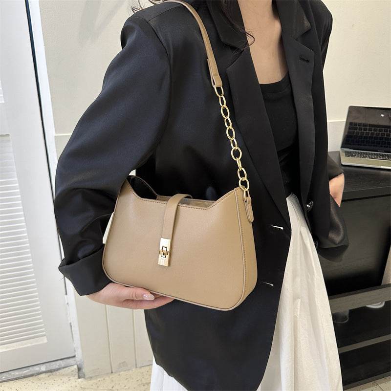 Buycenter Fashion Single-Shoulder Tote Bag - Stylish PU in Black & White - Buy Center