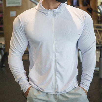 Men's Outdoor Quick-Drying Shirt - Sun-Proof Long Sleeve Fitness Wear - Buy Center