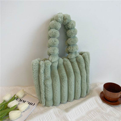 Fashion One Shoulder Plush Bag - Large Capacity Evening Bag for Women - Buy Center
