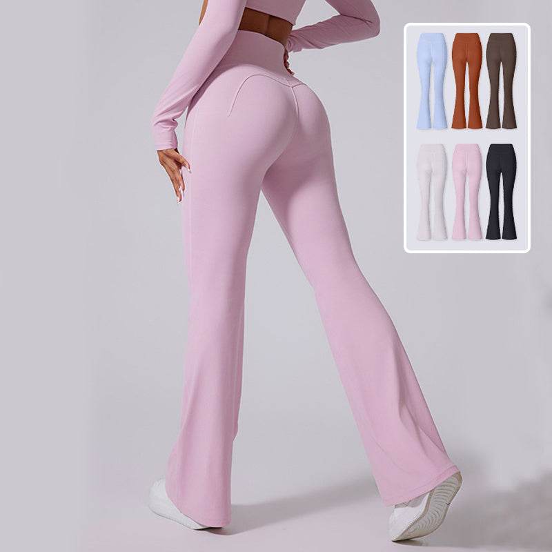 Women's High Waist Flared Yoga Pants - Slim Fit & Breathable Comfort - Buy Center