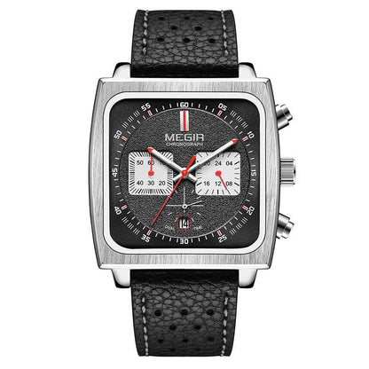 Buycenter Men's Waterproof Luminous Calendar Square Watch - Stylish & Functional - Buy Center