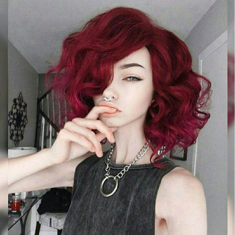 Burgundy Curly Hair Hood - Stylish 17" Human Hair Accessory for 2025 - Buy Center
