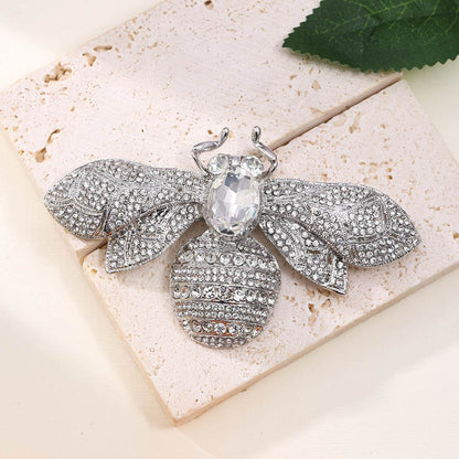 Antique Style Fully Jeweled Bee Brooch - Vintage Elegance & Modern Charm - Buy Center