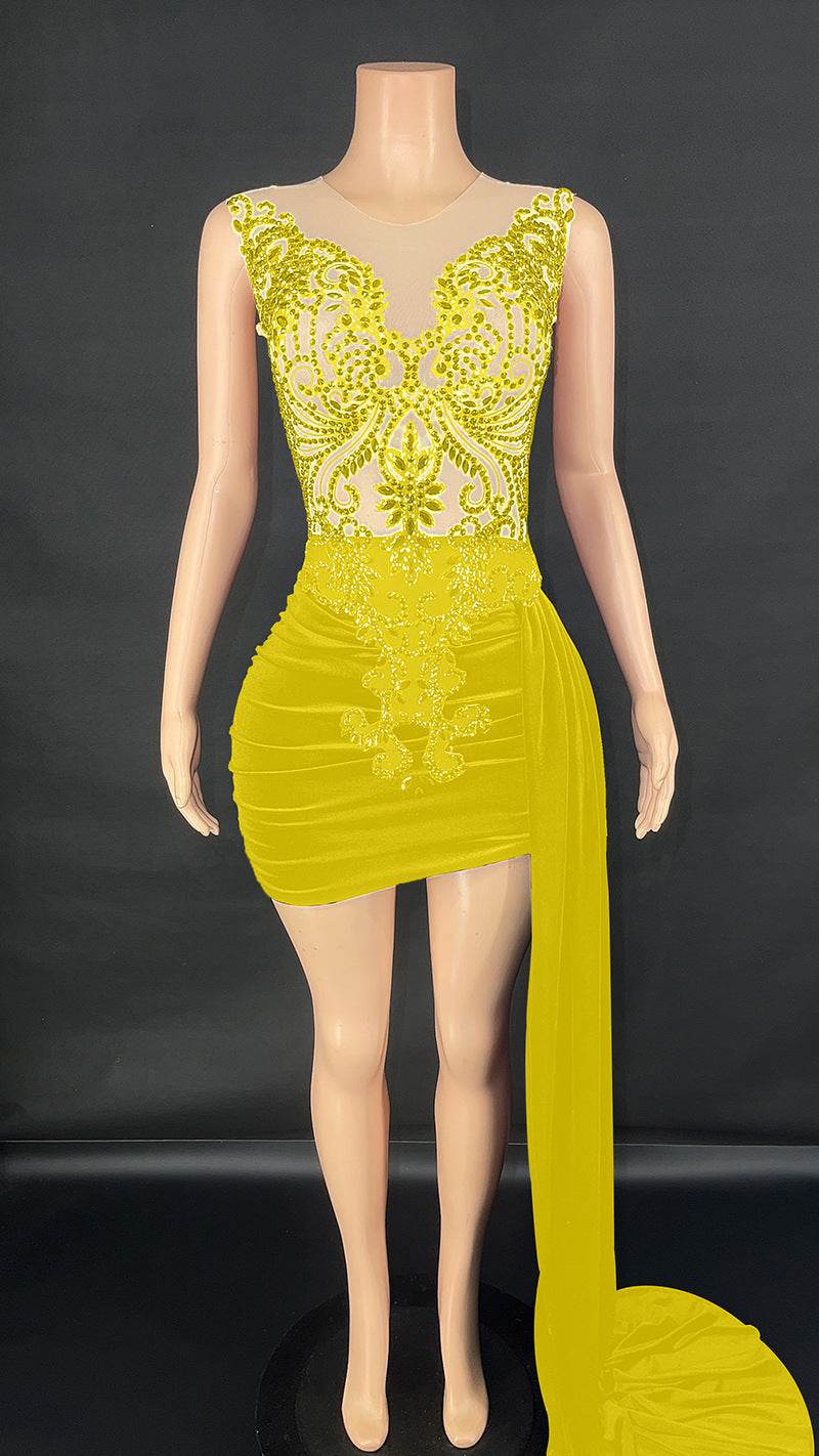 Summer Luxury Evening Dress - Elegant A-Line Cocktail Dress for Women - Buy Center