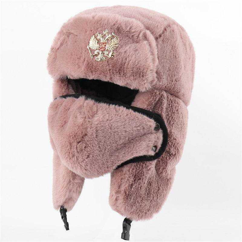 Ushanka Earmuffs Hat for Men & Women - Stylish Imitation Rabbit Fur - Buy Center