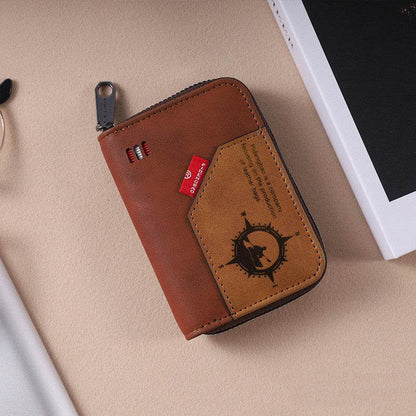 Organ-Style Men’s Wallet - Anti-Theft Design with Multiple Card Slots - Buy Center
