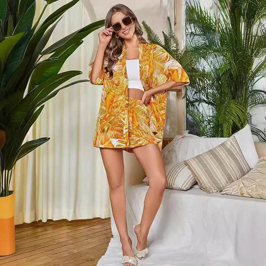 Women's Boho 2-Piece Shirt - Hand-Painted Casual Style for 2025 - Buy Center