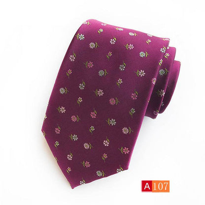 Buycenter Men's Jacquard Tie - Classic Black Stylish Formal Accessory - Buy Center