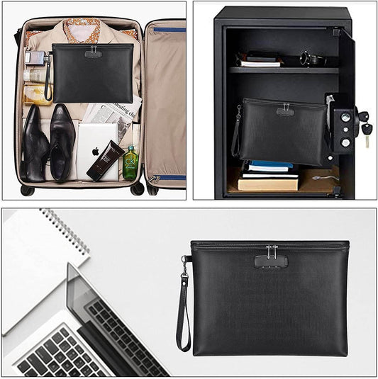 Zippered File Bag - Fire Protection for Documents, Liquid Silicone Safety - Buy Center