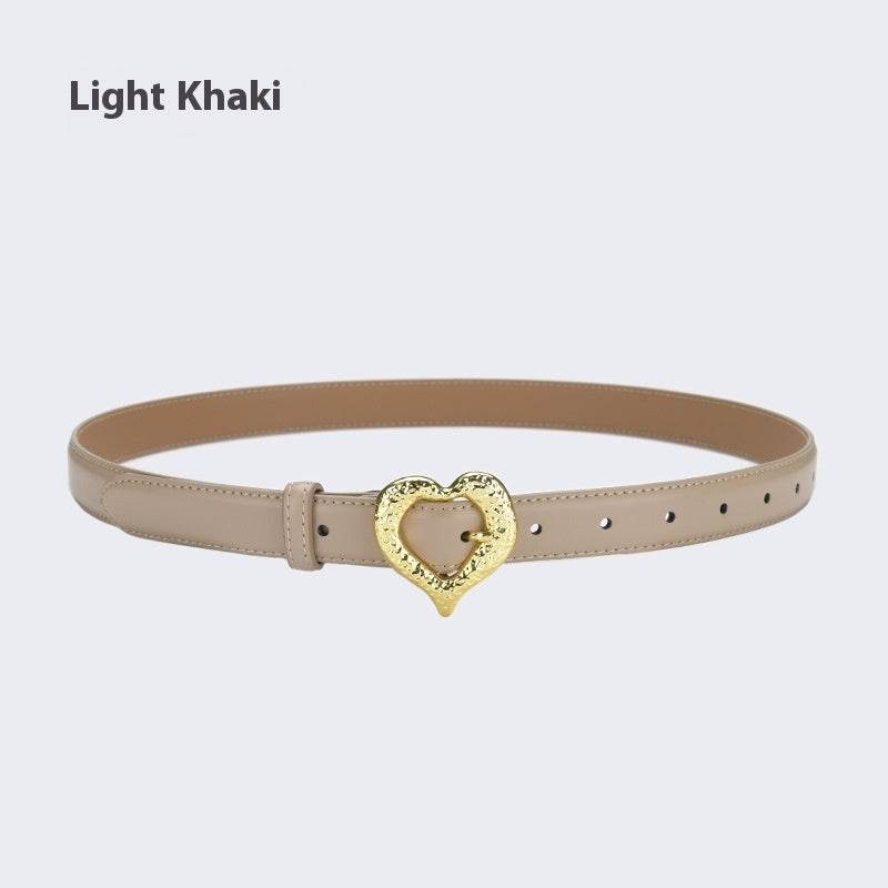 Personalized Love Leather Belt - Stylish Cowhide Accessory for Women - Buy Center