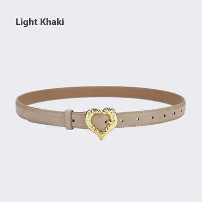 Personalized Love Leather Belt - Stylish Cowhide Accessory for Women - Buy Center