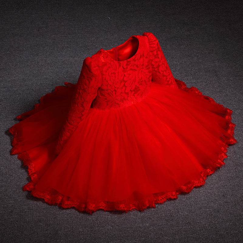 Elegant Lace Princess Dress for Girls - Perfect Flower Girl Outfit - Buy Center