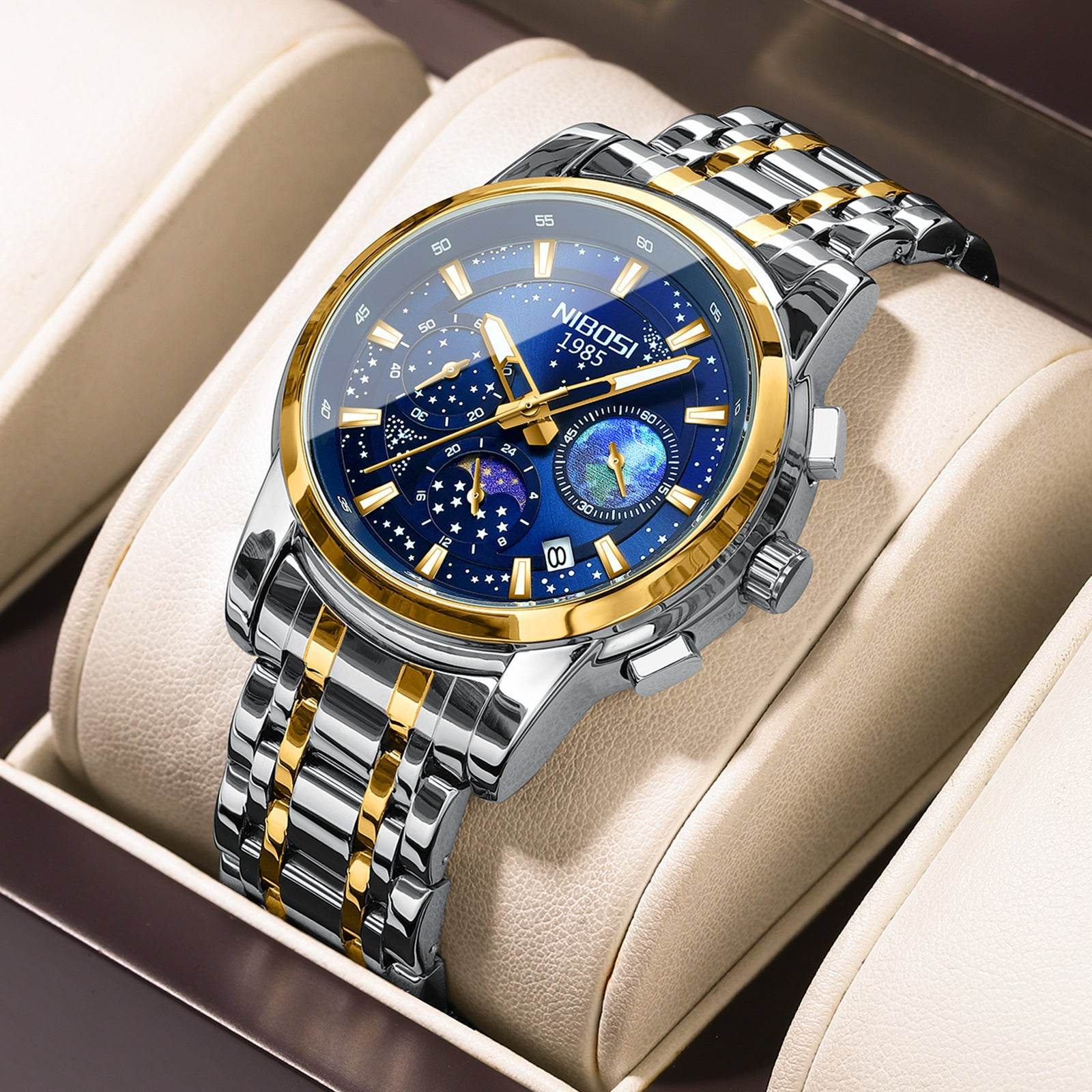 Buycenter Men's Steel Quartz Watch - Casual & Business Style, Multiple Colors - Buy Center