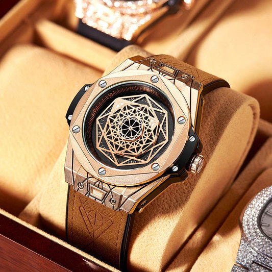 Buycenter Men's Waterproof Quartz Watch - Stylish Fashion for Students - Buy Center