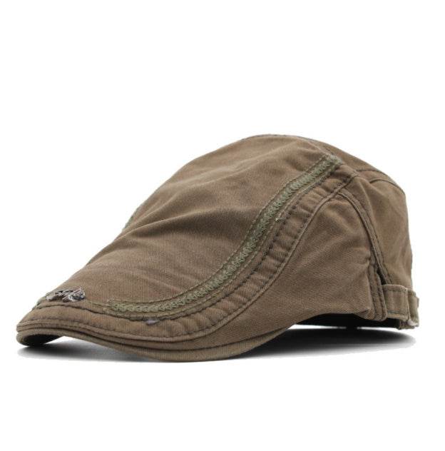 Men's Sun Protection Peaked Cap - Adjustable & Breathable Retro Style - Buy Center
