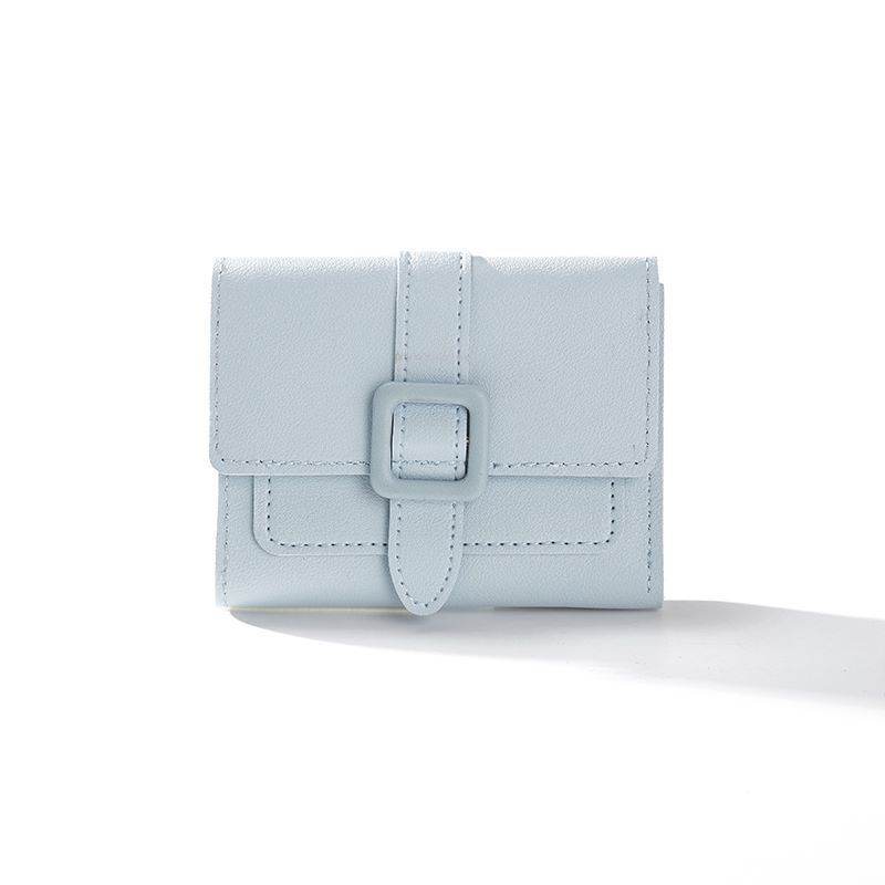 Short Solid Color Women’s Wallet - Lightweight, Waterproof Card Holder - Buy Center
