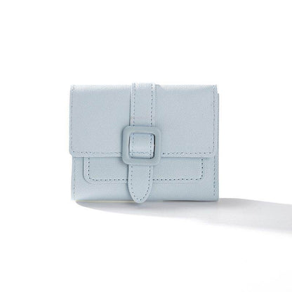 Short Solid Color Women’s Wallet - Lightweight, Waterproof Card Holder - Buy Center