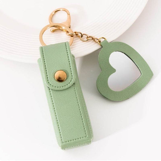 Modern Small Mirror Lipstick Pack Keychain Pendant - Stylish Clutch Accessory - Buy Center