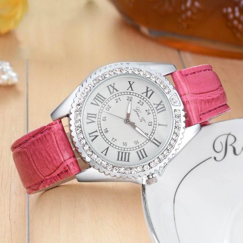 Fashion Belt Roman Scale Gear Watch - Stylish Quartz Bracelet for Women - Buy Center