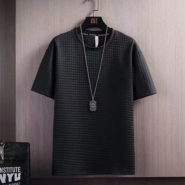 Buycenter Summer Two-Piece Suit - Men's Casual Geometric T-Shirt & Shorts - Buy Center
